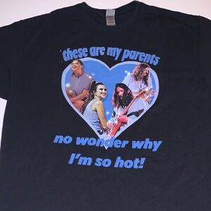 Gildan Black Tee with Blue Graphic